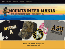 Tablet Screenshot of mountaineermania.com